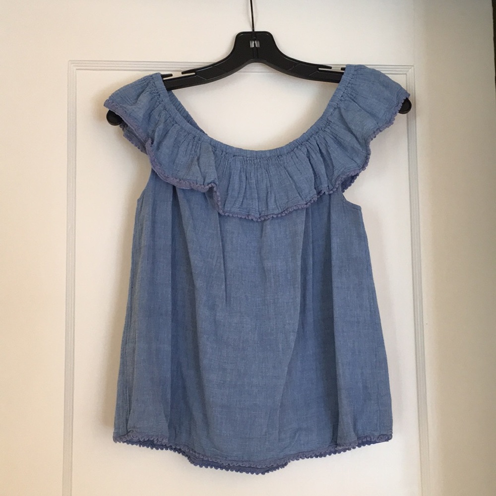 Off-the-shoulder Ralph Lauren top